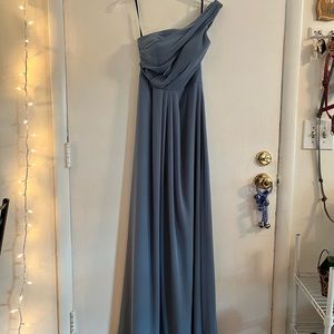 Brand new Sorella Vita Bridesmaid Dress size 4 Blue Stone (unaltered never worn)
